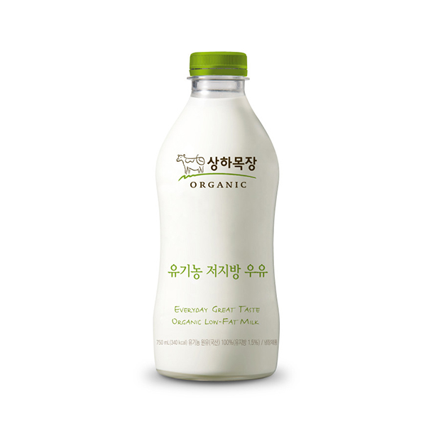 상하목장 유기농 저지방 우유 750ml