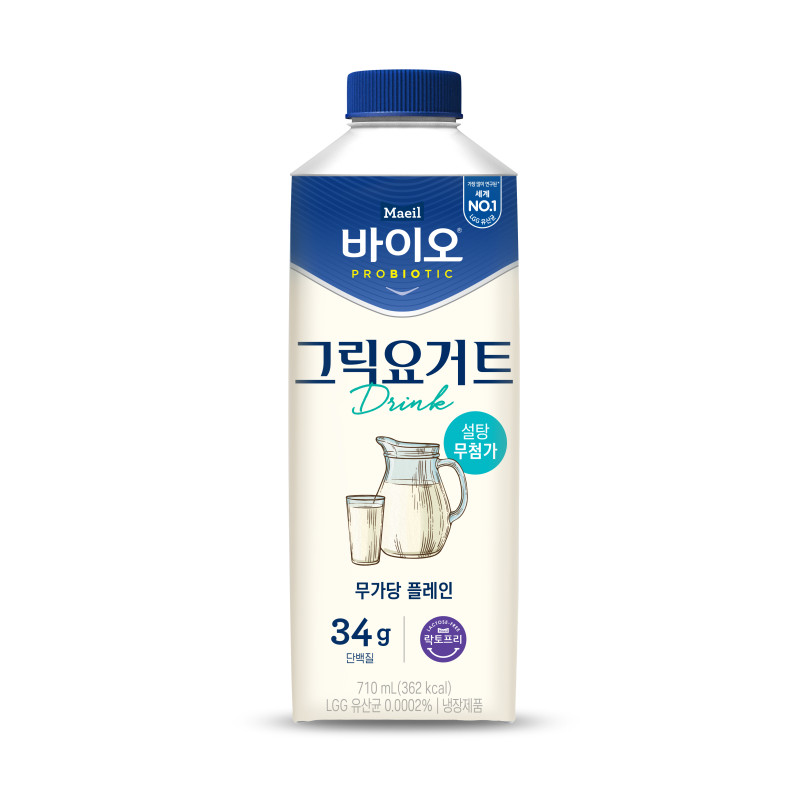 매일바이오 그릭요거트 드링크 무가당 플레인 710ml 
