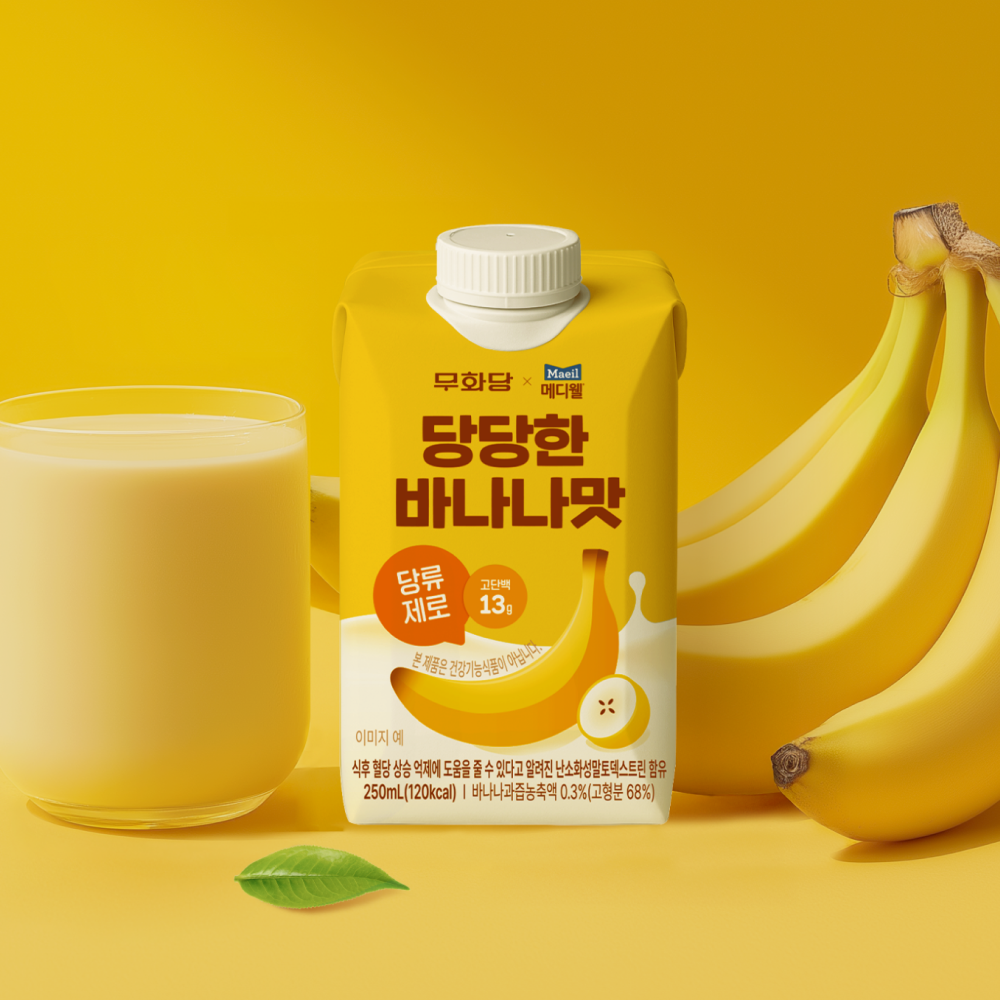 [한정특가] 무화당x메디웰 당당한 바나나맛 250ml 24팩